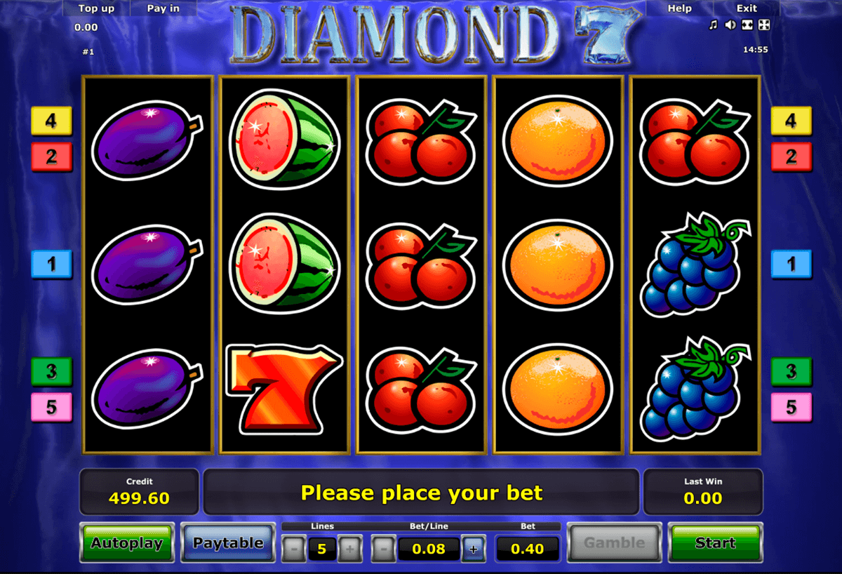 diamond 7 novomatic online gra zadarmo 